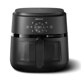 Philips Frytkownica Beztłuszczowa z Serii 2000, Pojemność 6,2L - Moc 1700W, Okienko Gotowania, Technologia RapidAir, Ekran Dotykowy, 13 Funkcji Gotowania, Do 90% Mniej Tłuszczu, Czarna (NA230/00) - Frytkownice - miniaturka - grafika 1