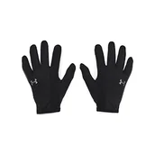 Rękawiczki - Under Armour Mens Full Finger Gloves Men's Ua Storm Run Liner Rękawiczki męskie, czarne, 1377510-001, XL - miniaturka - grafika 1