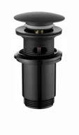 Korki do umywalek - INVENA KOREK CLICK-CLACK, MOSIĘŻNY, UNIWERSALNY, DUŻY GRZYBEK, CZARNY - miniaturka - grafika 1