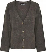 Swetry damskie - PIECES SWETER DAMSKI BRĄZOWY WZÓR MELANŻ M XQA - miniaturka - grafika 1