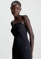 Bielizna nocna - CALVIN KLEIN KOSZULKA NOCNA CZARNA NA RAMIĄCZKACH M 2A4E3_B* TIA - miniaturka - grafika 1