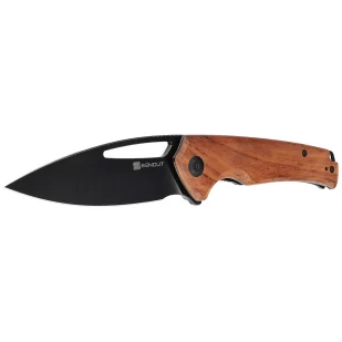 Nóż składany Sencut Mims Guibourtia Wood, Black Stonewashed 9Cr18MoVS (S21013-4) - Noże - miniaturka - grafika 2