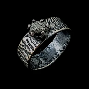 Pierścionek Diament surowo - Pierścionki - miniaturka - grafika 1