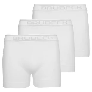 Zestaw bokserek męskich bawełnianych classic Brubeck Comfort Cotton BX00501A biały 3 pary - Bielizna sportowa męska - miniaturka - grafika 1
