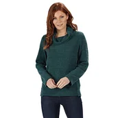 Płaszcze damskie - Regatta damski quintia luźny dzianinowy płaszcz dekolt styl polarowy z długim rękawem polar Głęboki niebieski z odcieniem zielonkawego 16 - miniaturka - grafika 1