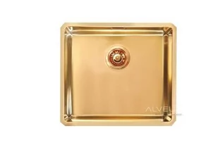 Alveus MONARCH QUADRIX 30 stal ZŁOTO 1103319 - Zlewozmywaki - miniaturka - grafika 1