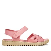 Buty dla dziewczynek - Sandały Manitu 910145 Różowy - miniaturka - grafika 1