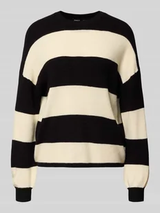 Sweter z dzianiny o luźnym kroju z mieszanki wiskozy model ‘ATIA’ - Swetry damskie - miniaturka - grafika 1