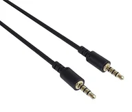 Kable USB - Gniazdo kablowe PREMIUMCORD 3,5 mm 4 pin M/M 3m do Apple iPhone, iPad, iPod - miniaturka - grafika 1