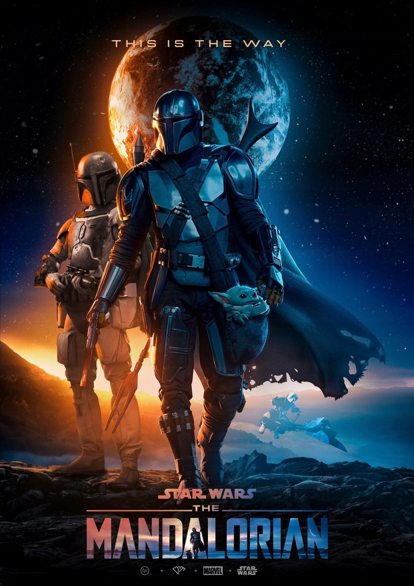 PUZZLE STAR WARS Mandalorian A3 252 el z Nadrukiem + IMIĘ Pudełko
