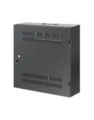 Szafy rack - intellinet Niskoprofilowa szafa wisząca 4U + 2U Rack 19, czarna 7477698 - miniaturka - grafika 1