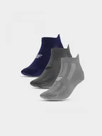 Skarpetki męskie - Męskie skarpetki treningowe (3-pack) 4F 4FWMM00UFSOM137 - multikolor - miniaturka - grafika 1