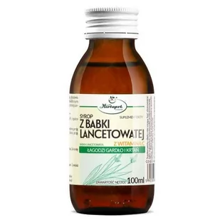 HERBAPOL KRAKÓW Syrop z babki lancetowatej + wit C 100ml KRAKÓW 5903850002871 - Suplementy diety - miniaturka - grafika 1