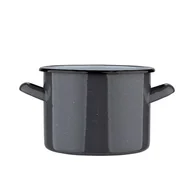 Garnki - Garnek prosty 1,5l śr. 14 cm wys. 11 cm szary nakrapiany - miniaturka - grafika 1