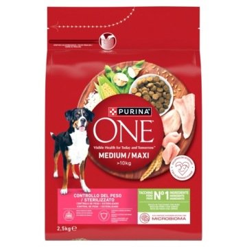 Tropical PURINA ONE MED/MAX Adult Turkey & Rice 2,5kg