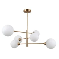 Lampy sufitowe - Italux Evora lampa wisząca 6-punktowa mosiądz miodowy PND-55342-6-HB - miniaturka - grafika 1