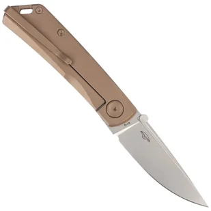 Nóż składany Real Steel LUNA Eco Bronze Steel, Beadblast K110 by Poltergeist Works (7084) - Noże - miniaturka - grafika 3
