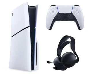 Sony PlayStation 5 Slim + Pulse Elite Midnight Black - Konsole Playstation - miniaturka - grafika 1