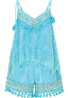 Spodenki damskie - IZIA Damski top i szorty w zestawie 19315693, turkusowe, L, turkusowy, L - miniaturka - grafika 1