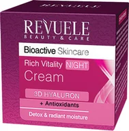 Kremy do twarzy - Bogaty krem do twarzy na noc / Revuele Bioactive Skincare 3D Hyaluron Rich Vitality Night Cream (50 ml) - miniaturka - grafika 1