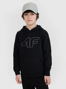 4F Bluza dresowa nierozpinana z kapturem chłopięca - czarna 122 (6-7 lat) - Bluzy dla chłopców 4F Bluza dresowa nierozpinana z kapturem chłopięca - czarna 122 (6-7 lat) - Bluzy dla chłopców - miniaturka - grafika 1