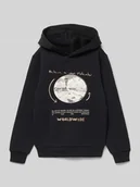 Swetry dla chłopców - Bluza z kapturem o kroju regular fit z mieszanki bawełny - miniaturka - grafika 1