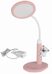 Dziecięca różowa lampka z misiem - M601-Selima - Lampy stojące - miniaturka - grafika 1