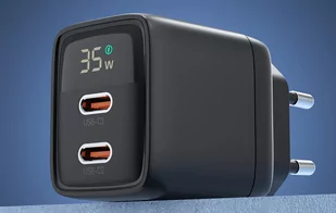 Ładowarka sieciowa GAN USB-C-USB-C Choetech PD6051 (czarna) - Ładowarki do telefonów - miniaturka - grafika 3