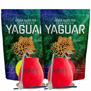 Zestaw Yerba Mate Yaguar dla dwojga 2x0,5kg 1kg - Yerba Mate Zestaw Yerba Mate Yaguar dla dwojga 2x0,5kg 1kg - Yerba Mate - miniaturka - grafika 1