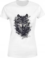 Koszulki i topy damskie - Koszulka damska z wilkiem Silny Niezależny Wilk prezent T-shirt damski - miniaturka - grafika 1