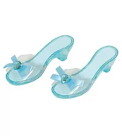 Gadżety na imprezę - Buciki Pantofle Księżniczki Niebieskie Kokardka - miniaturka - grafika 1