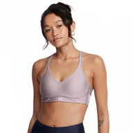Bielizna sportowa damska - Biustonosz treningowy Under Armour UA Infinity Low 2.0 Bra - beżowy - UNDER ARMOUR - miniaturka - grafika 1