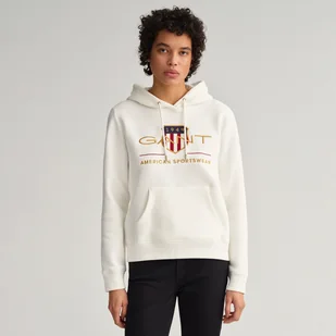 Damska Bluza GANT ARCHIVE SHIELD SWEAT HOODIE 4204690.113 – Beżowy - Bluzy damskie - miniaturka - grafika 1