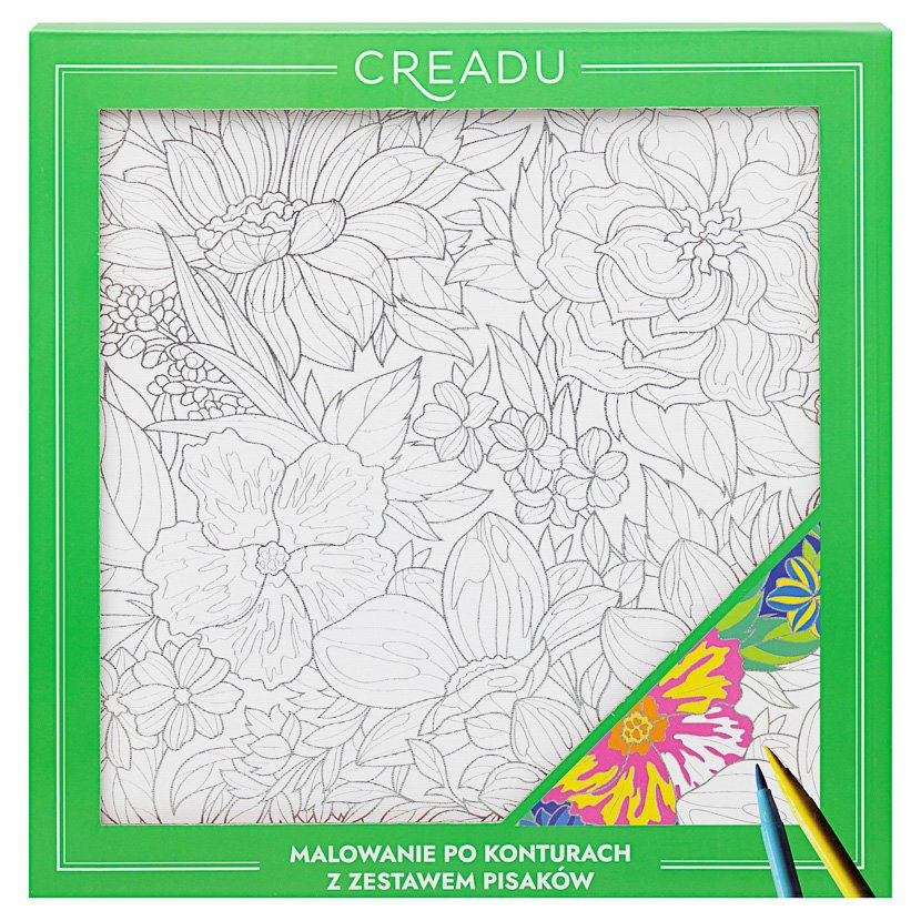 CREADU, Malowanie Po Konturach, Kwiaty
