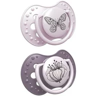 Smoczki uspokajające - Lovi Lovi Dynamiczny smoczek uspokajający 18m+ BOTANIC GIRL 2szt. | szybka  | szeroki wybór smoczków uspokajających - miniaturka - grafika 1