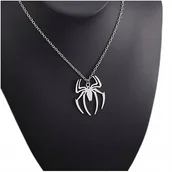 Biżuteria dla dzieci - NASZYJNIK SPIDERMAN SPIDER-MAN ŁAŃCUSZEK Z PAJĄKIEM PAJĄK PREZENT - miniaturka - grafika 1