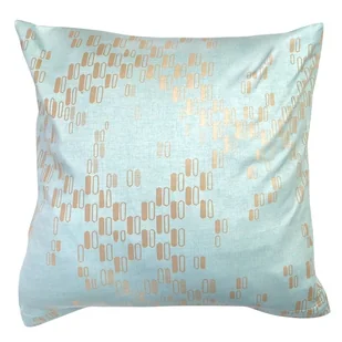 Poszewka bawełniana jersey exclusive 40x40 2436 miętowo-złota - Poszewki na poduszki Poszewka bawełniana jersey exclusive 40x40 2436 miętowo-złota - Poszewki na poduszki - miniaturka - grafika 1