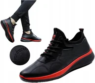 Sneakersy męskie - Buty SNEAKERSY męskie półbuty sportowe adidasy SKÓRZANE Bardzo Lekkie r. 41 - miniaturka - grafika 1