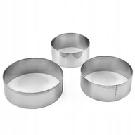 Formy do ciast - Wycinarka Do Kołek Pierogów Pielmieni Uszek 3Szt / Itimport - miniaturka - grafika 1