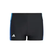 Kąpielówki dla chłopców - adidas Colorblock 3-Stripes Swim Boxer, Bokser kąpielowy Dla dzieci', Black/Bright Royal/Team Royal Blue, - miniaturka - grafika 1