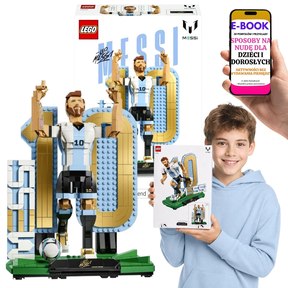 LEGO EDITIONS Lionel Messi - piłkarska legenda 12 lat+ 43015