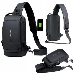 Torba Plecak Na Ramię Nerka Czarna Saszetka Wodoodporna Usb Na Powerbank - Nerki Torba Plecak Na Ramię Nerka Czarna Saszetka Wodoodporna Usb Na Powerbank - Nerki - miniaturka - grafika 1