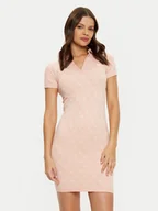 Sukienki - Guess Sukienka dzianinowa V5RK02 Z3LF0 Różowy Regular Fit - miniaturka - grafika 1