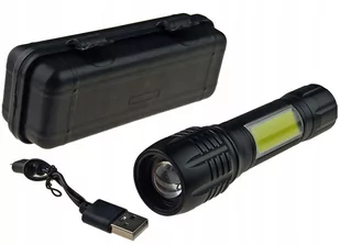 Latarka Taktyczna Moc led Cob zoom Aku - Latarki - miniaturka - grafika 1