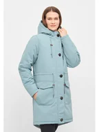 Kurtki damskie - Derbe Parka przeciwdeszczowa w kolorze błękitnym - miniaturka - grafika 1