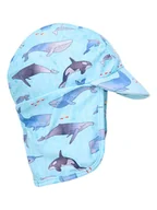 Czapki dla dzieci - Color Kids Czapka w kolorze błękitnym z osłoną szyi - miniaturka - grafika 1