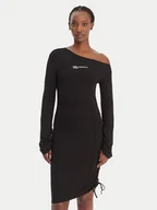 Sukienki - Karl Lagerfeld Jeans Sukienka codzienna B1W13045 Czarny Slim Fit - miniaturka - grafika 1