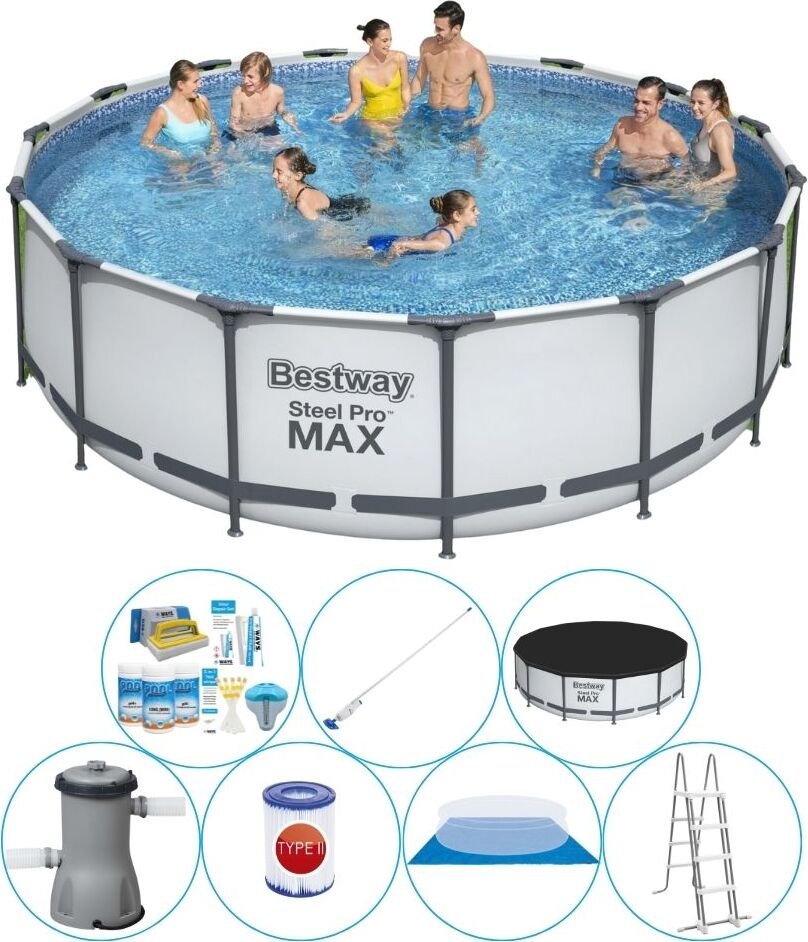 Basen kombi - Bestway Steel Pro MAX 457x122 cm okrągły