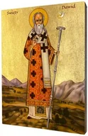 Ikony i obrazy sakralne - Ikona święty Dawid z Walii - miniaturka - grafika 1