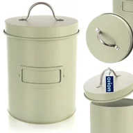 Pojemniki kuchenne - Pojemnik do przechowywania metalowy zielony GREENISH 1,3 l - miniaturka - grafika 1